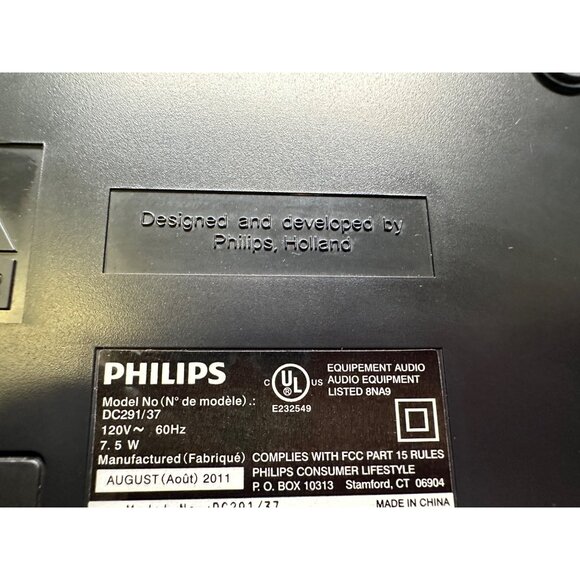 Philips DC291/37 30 Pin Docking Station FM Radio Clock Dual Alarm for iPod WORKS - Picture 12 of 14